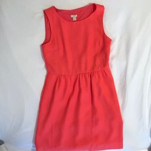 Coral j crew dress
